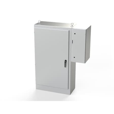 Saginaw Control & Engineering 3 Point Latch with Padlock Handle Electrical Enclosures, 72 in H, 18 in D, 39-1/2 in W SCE-72XD4018